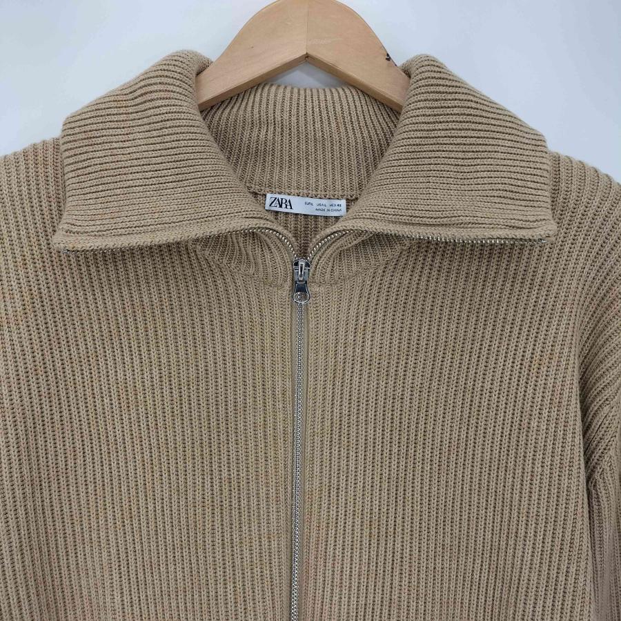 ZARA（ザラ） ダブルジップ リブ ドライバーズニット メンズ import：L 