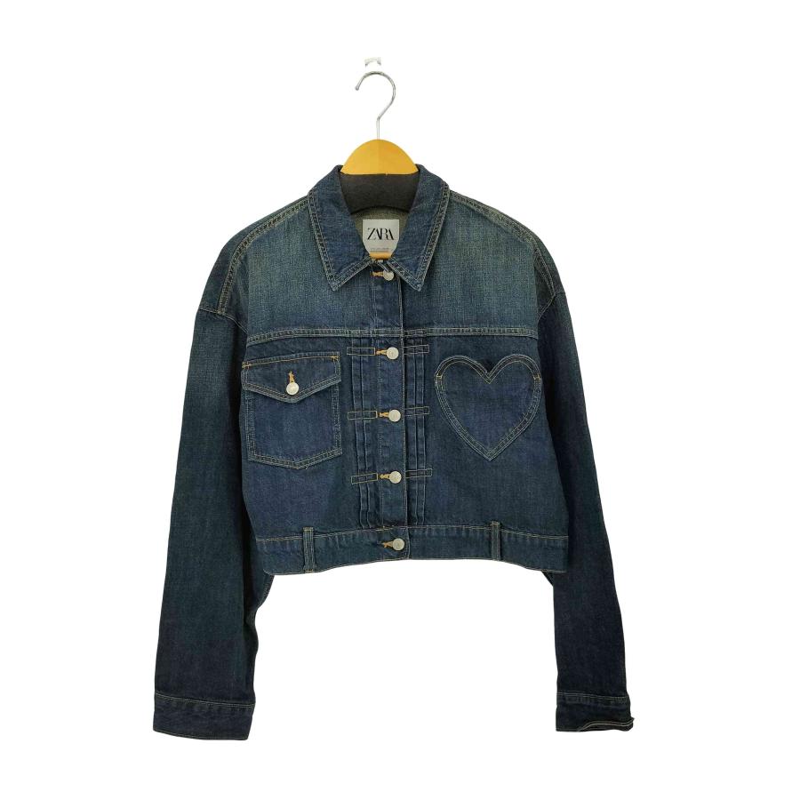 ZARA（ザラ） フロントボタン ハート デニムジャケット レディース L