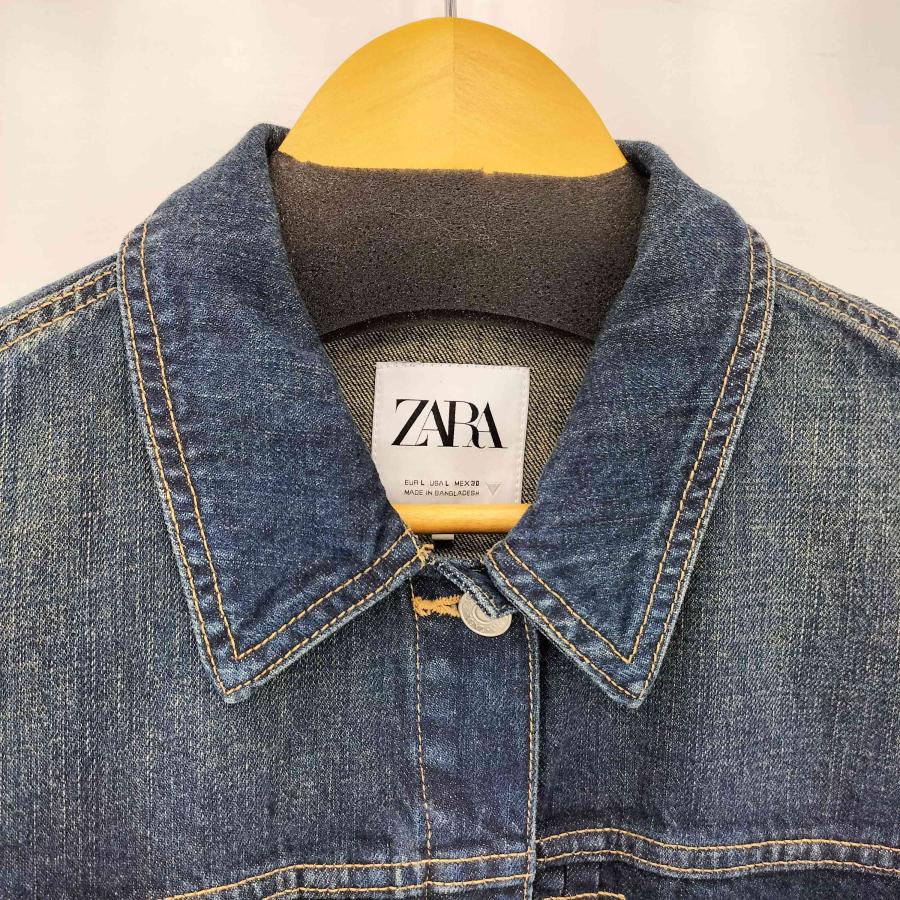 ZARA（ザラ） フロントボタン ハート デニムジャケット レディース L