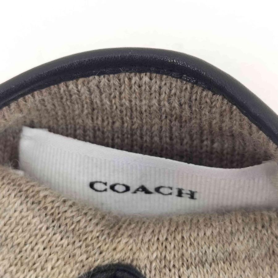 COACH（コーチ） スカルプテッドシグネチャーレザーテックグローブ