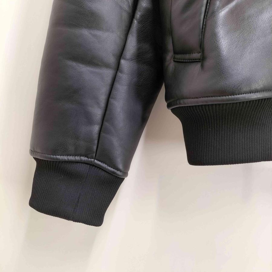 H&M H＆M(エイチアンドエム) フェイクレザー ムートン ジャケット 