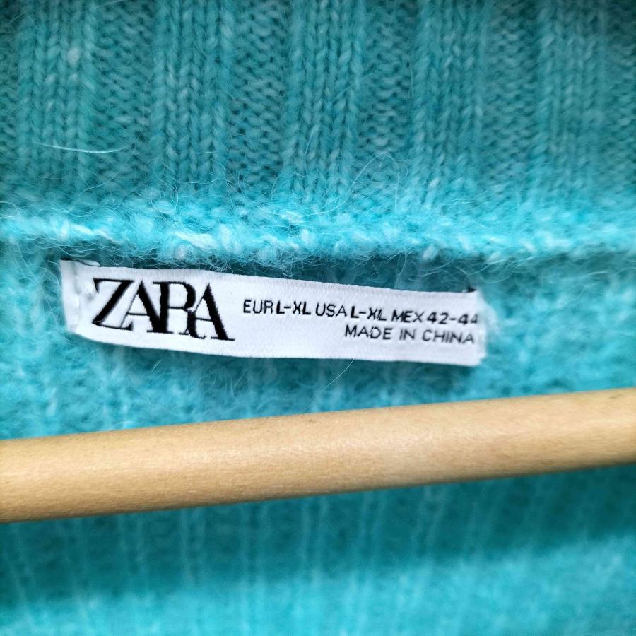 ザラ　　テクスチャーニットセーター ZARA（ザラ） テクスチャー ニット モックネック アルパカ混 ニット