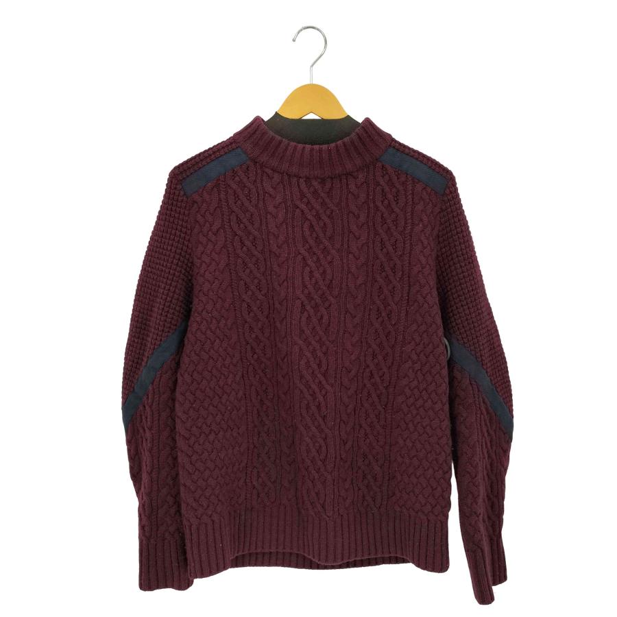 sacai（サカイ） Cable Knit Mock Neck Sweater ケーブルニット 