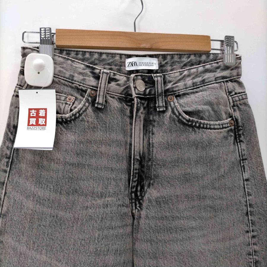 ZARA（ザラ） 5ポケット ケミカルウォッシュ ワイド バギー デニム