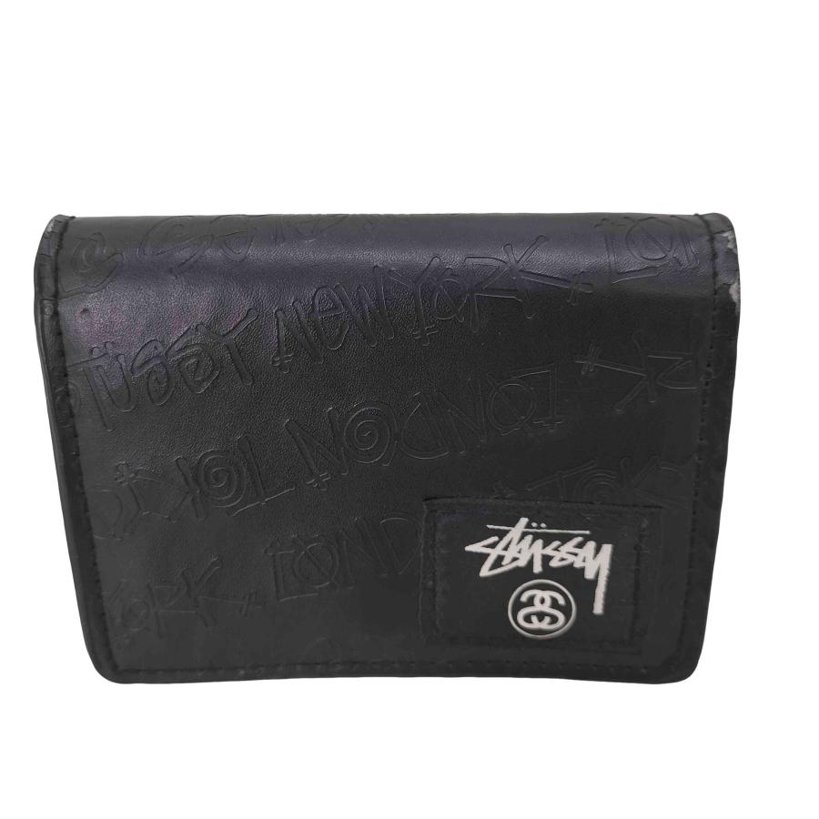 STUSSY（ステューシー） WORLD TOUR エンボス 2つ折り 財布 メンズ