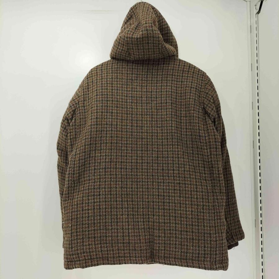 HARRIS TWEED（ハリスツイード） 千鳥格子 ツイード フーデッド ダウン 