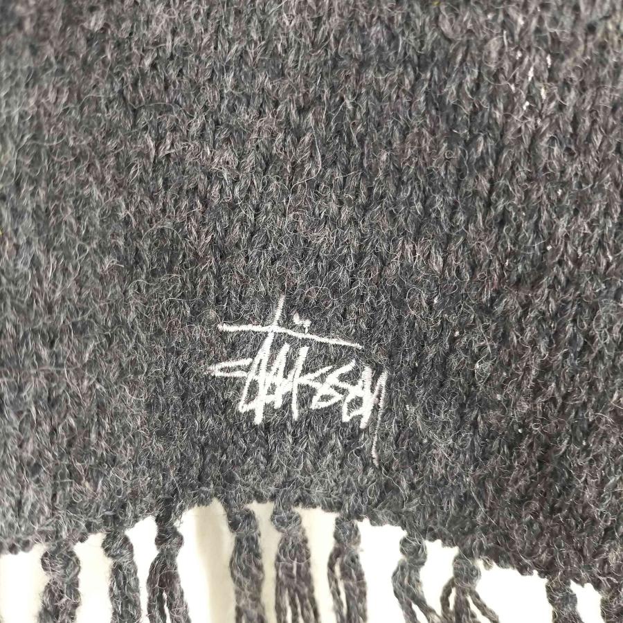 STUSSY（ステューシー） 90s OLD USA製 ロゴ刺繍マフラー メンズ 表記