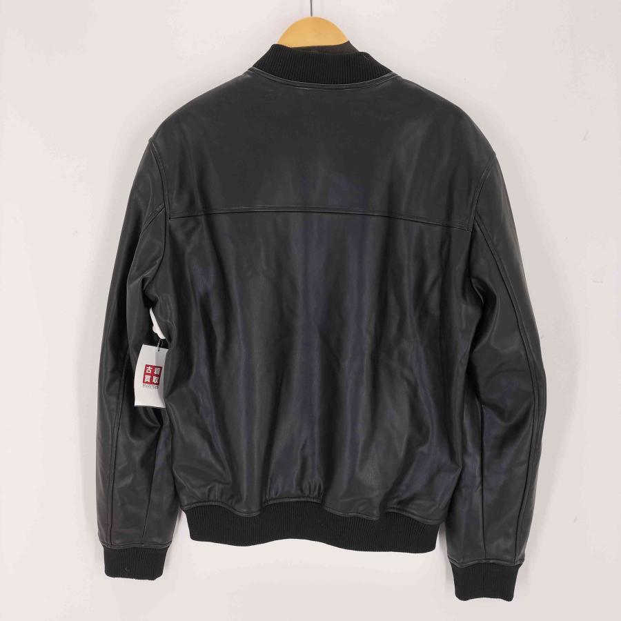 【極美品】ザラ　フェイクレザー　ブルゾン　ジャケット　ブラック　ジップアップ ZARA（ザラ） フェイクレザー ジップアップ ジャケット メンズ import