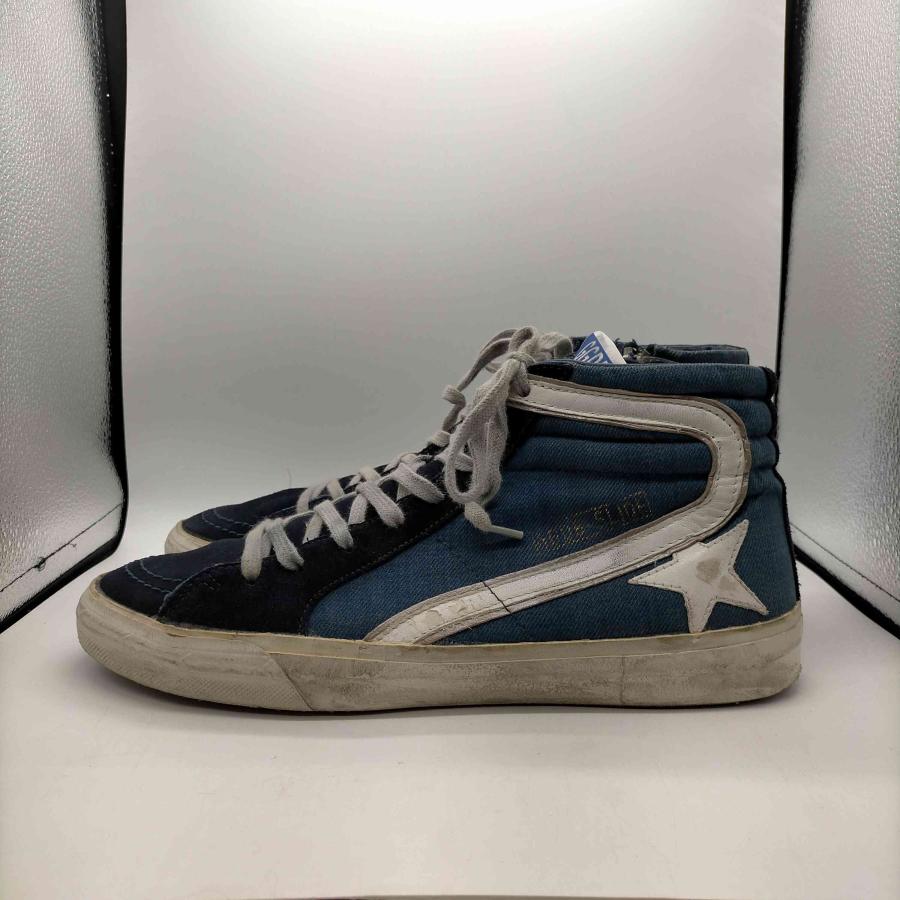 Blue suede golden goose denim shoes Golden Goose Francy Blue Suede Sneakers