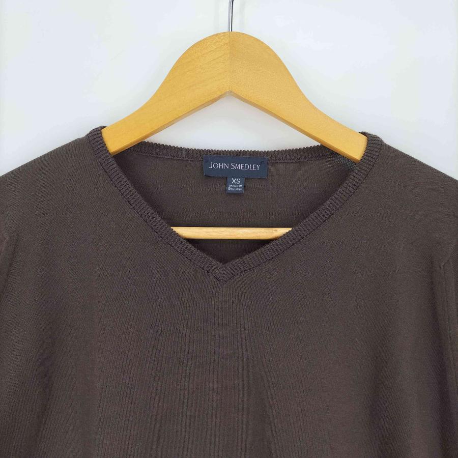 JOHN SMEDLEY（ジョンスメドレー） コットンVネックニット メンズ
