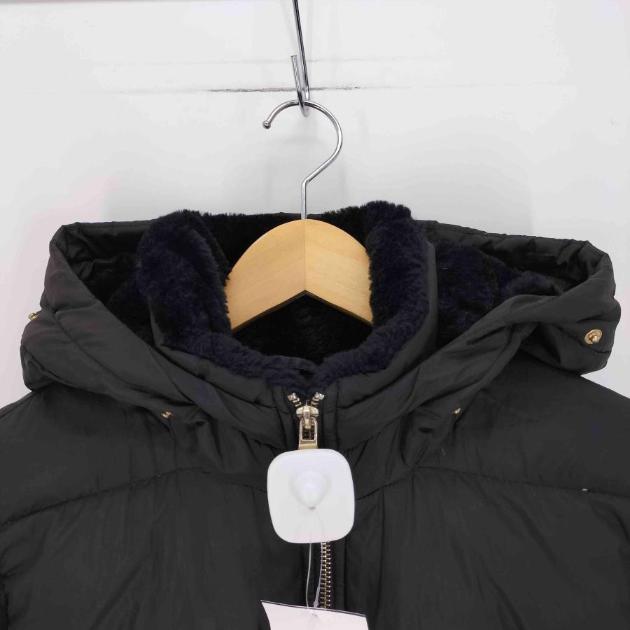 ZARA（ザラ） 裏地ファー フーデッド ダウンジャケット レディース 
