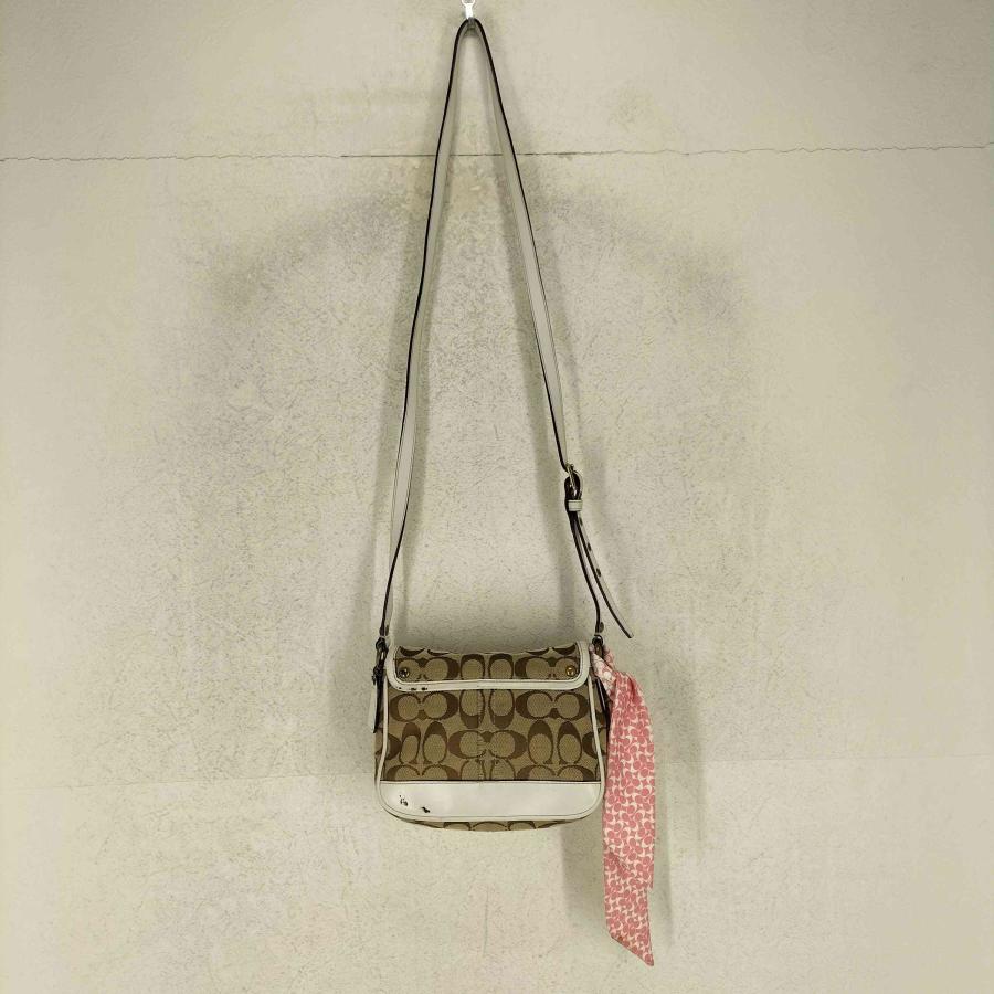 COACH コーチ レディース ハンドバッグ シグネチャー柄 シルクスカーフ付き COACH（コーチ） シグネチャー ショルダーバッグ スカーフ付