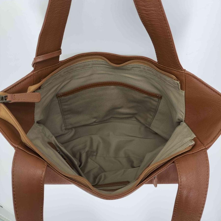 MOTHERHOUSE(マザーハウス) 木製チャーム レザー ハンド バック