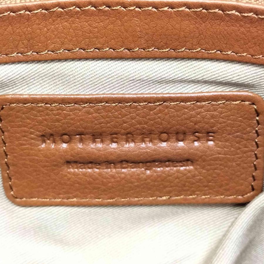 MOTHERHOUSE(マザーハウス) 木製チャーム レザー ハンド バック