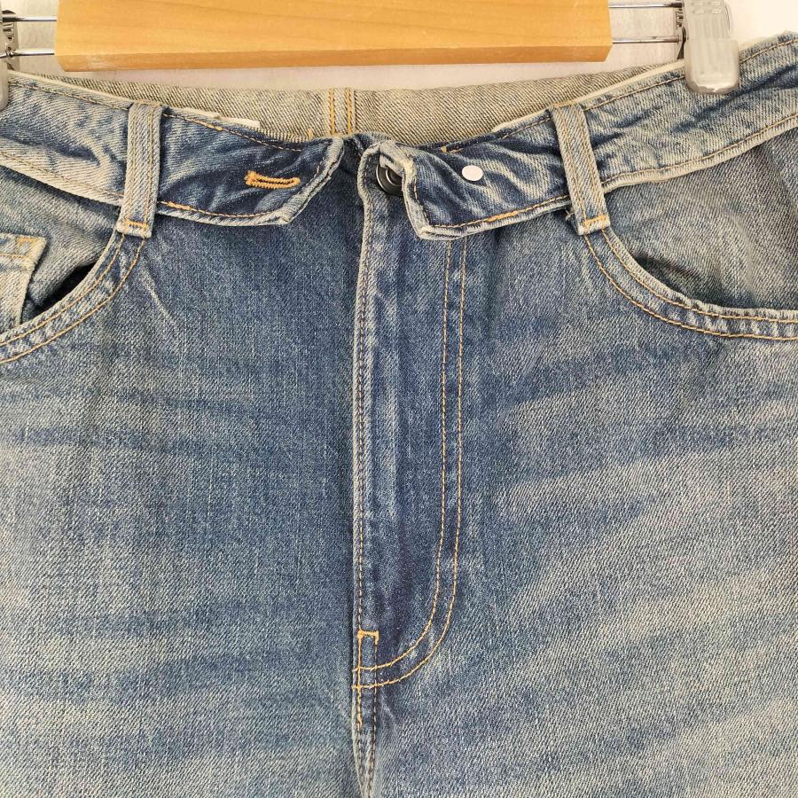 ZARA（ザラ） TRF ミッドライズ折り返しウエストデニムパンツ