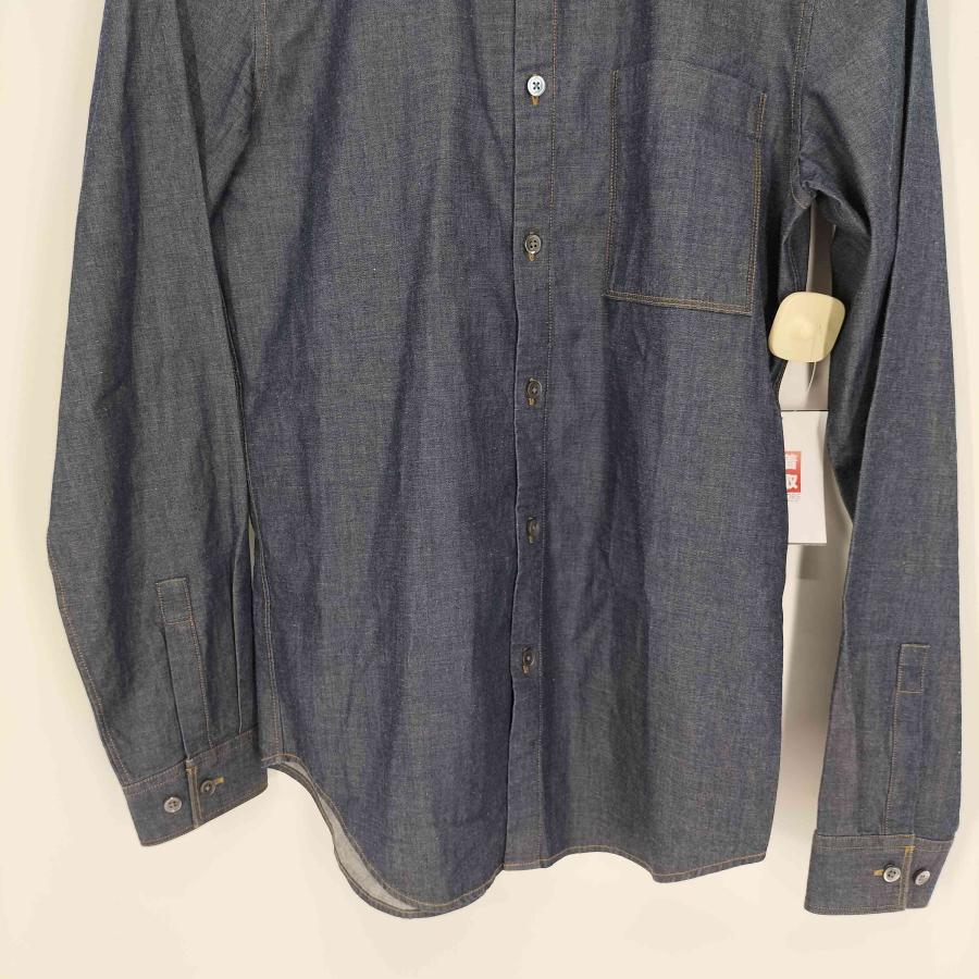 Theory ダークブルー 長袖シャツ 新品タグ付き theory（セオリー） ダークブルー デニム シャツ メンズ JPN：XS 中古