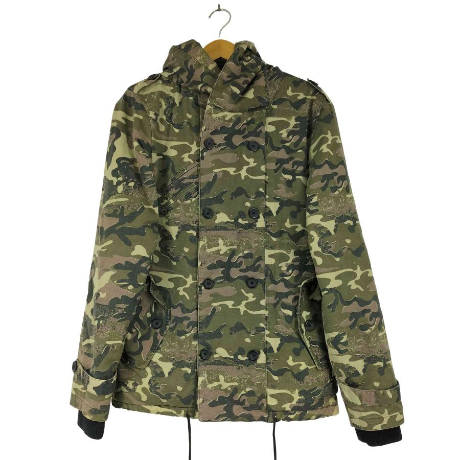 USED古着(ユーズドフルギ) フーディー 裏ボア ダブルブレスト迷彩 