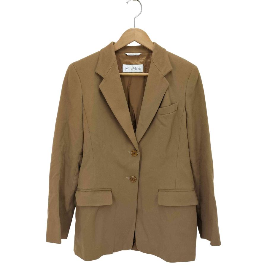 未使用タグ付 マックスマーラ テーラードジャケット ブレザー ウール 白タグ Max Mara（マックスマーラ） 白タグ イタリア製 100%ヴァージンウール