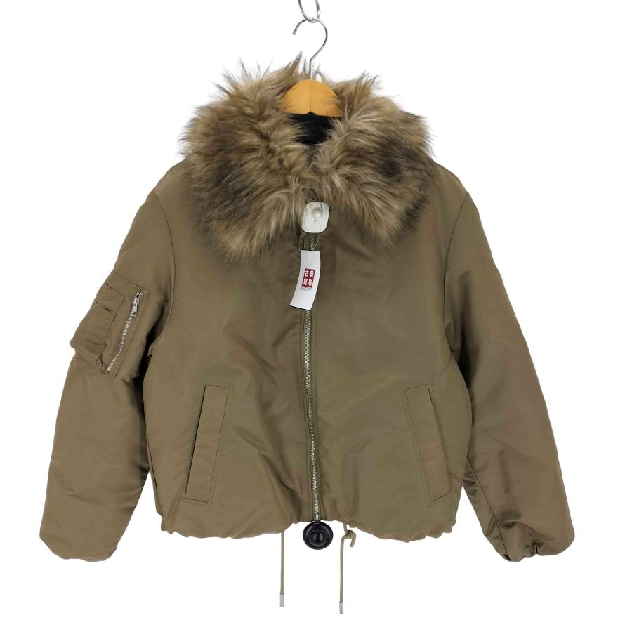 ZARA（ザラ） フェイクファー襟 ボンバージャケット レディース import