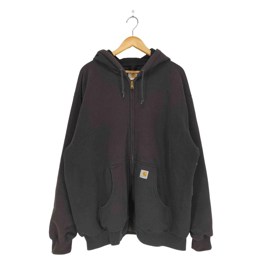 carhartt ジップパーカー　裏地サーマル　ブラウンー系 中古・古着通販】CarHartt (カーハート) 裏サーマルジップパーカー