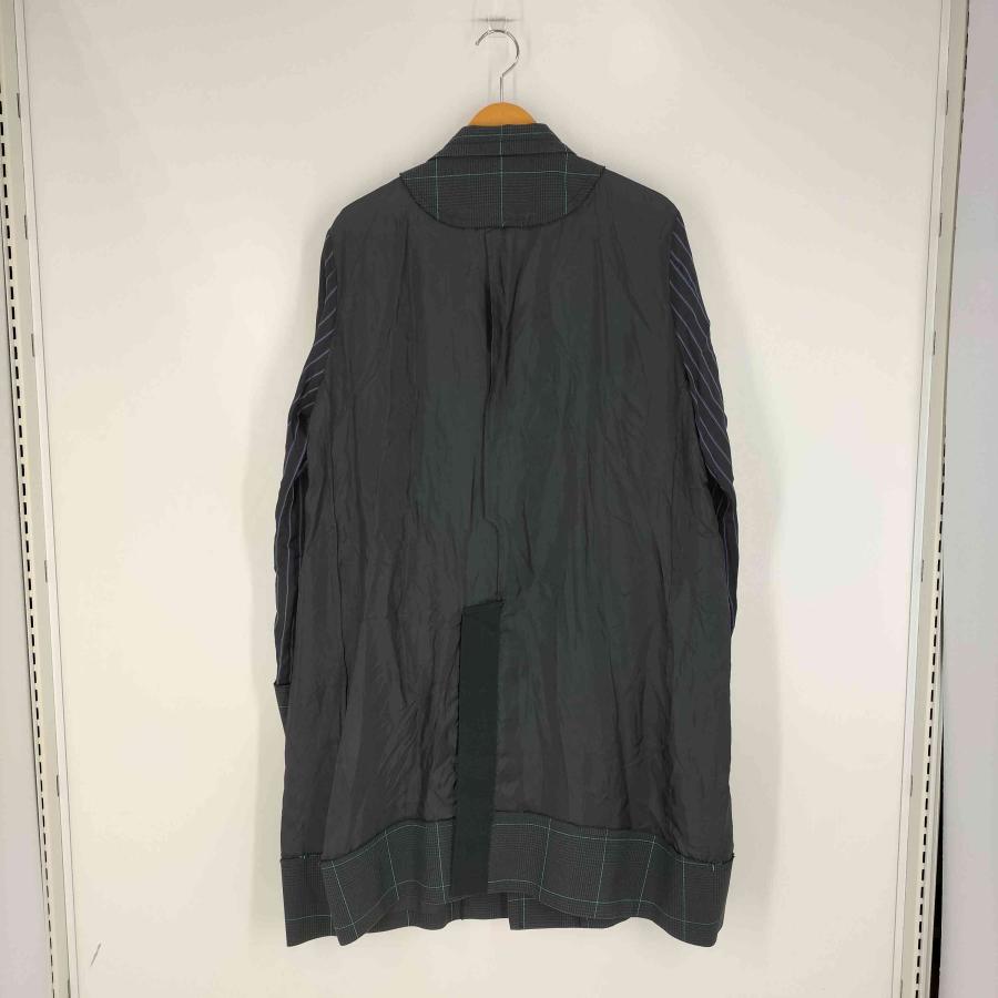 sacai サカイ 2021SS 異素材切替コート　サイズ1 sacai（サカイ） 21ss Suiting Coat 素材切替チェックコート メンズ