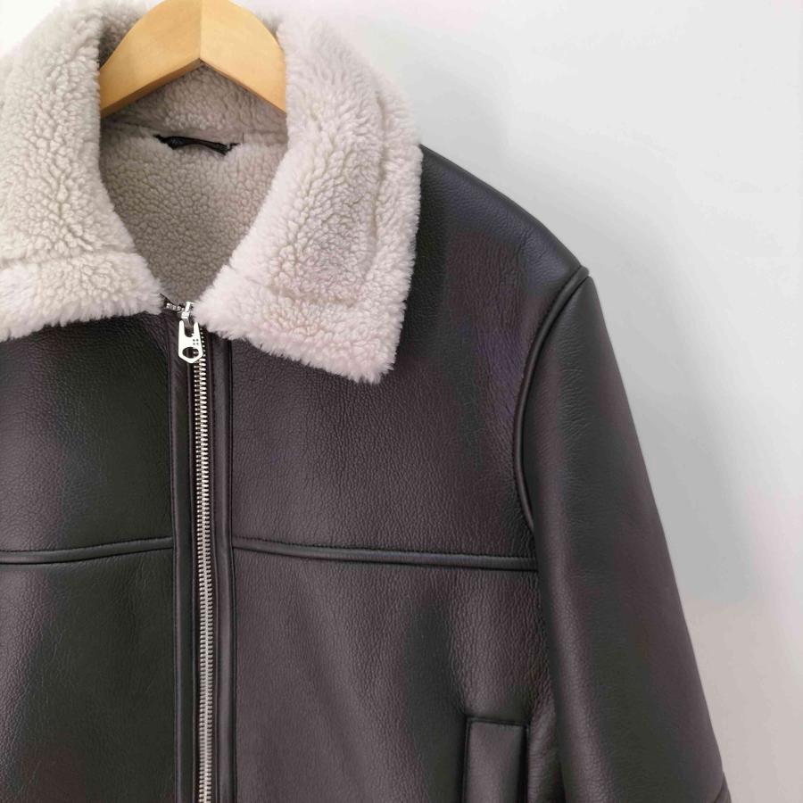 ZARA（ザラ） ダブルフェイス フェイクレザー ジャケット B-3 メンズ