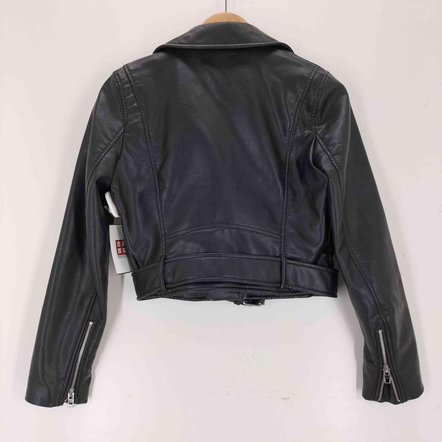 ZARA（ザラ） フェイクレザーライダースジャケット メンズ import：S