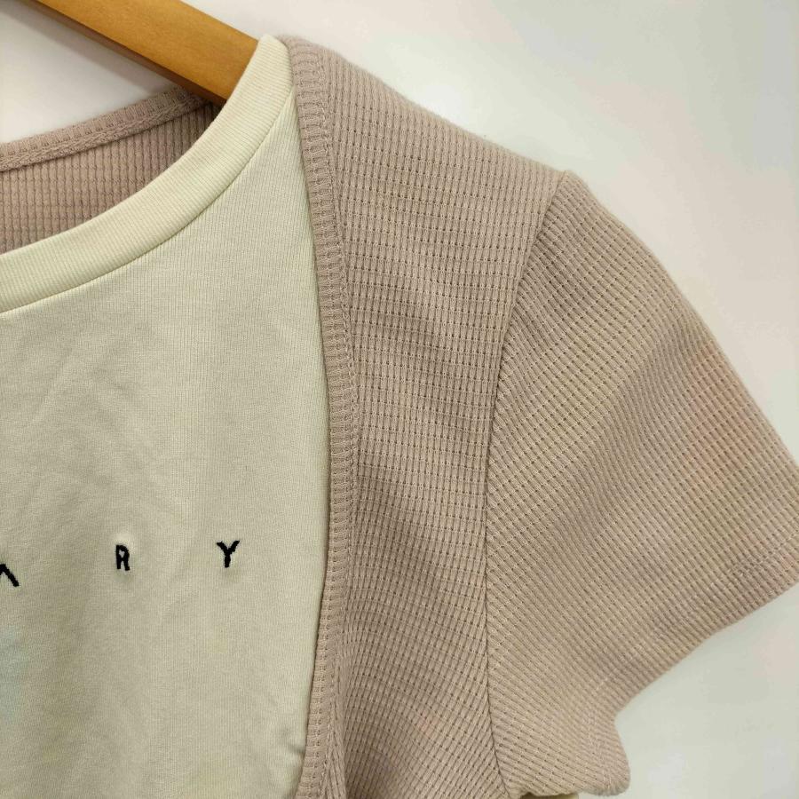 AND MARY(アンドマリー) Mary logo tops beige レディース FREE 中古