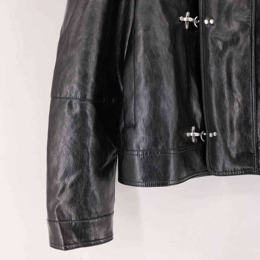 ZARA（ザラ） トグルボタン付きフェイクレザー ジャケット メンズ