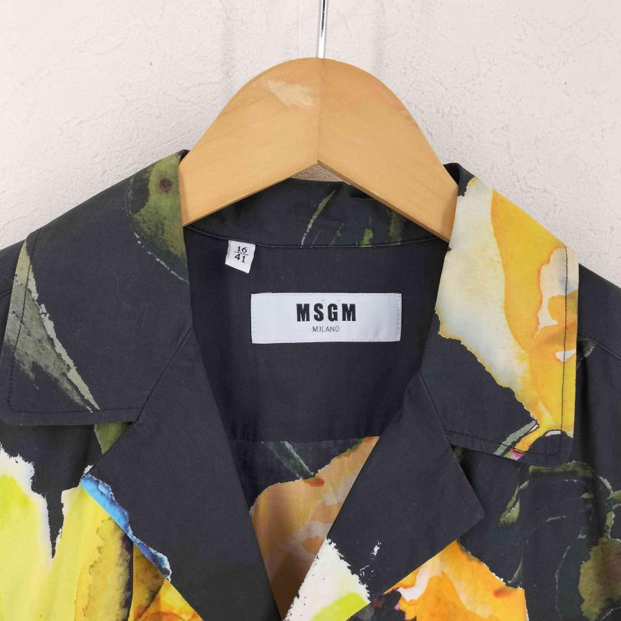 MSGM（エムエスジーエム） 花柄 半袖 シャツ メンズ 41 中古 古着 0444 