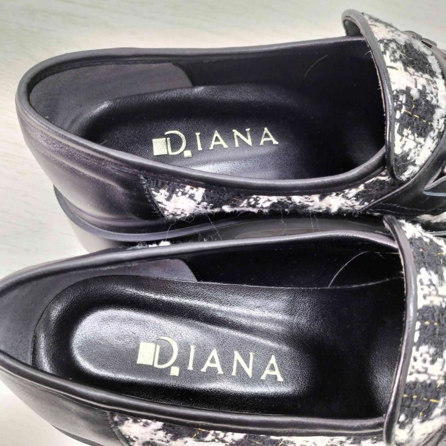DIANA（ダイアナ） 厚底ツイードローファー レディース JPN：23.5 中古 