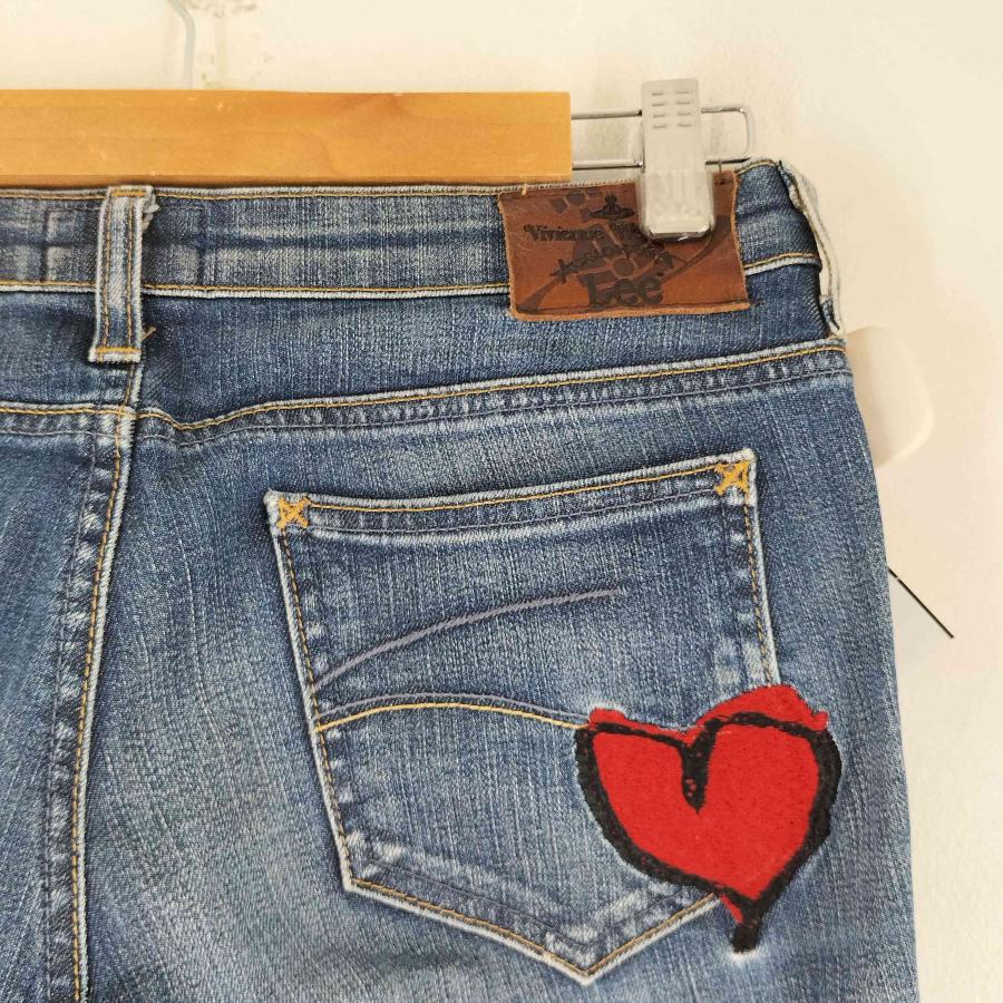 Vivienne Westwood（ヴィヴィアンウエストウッド） ハート刺繍 デニム