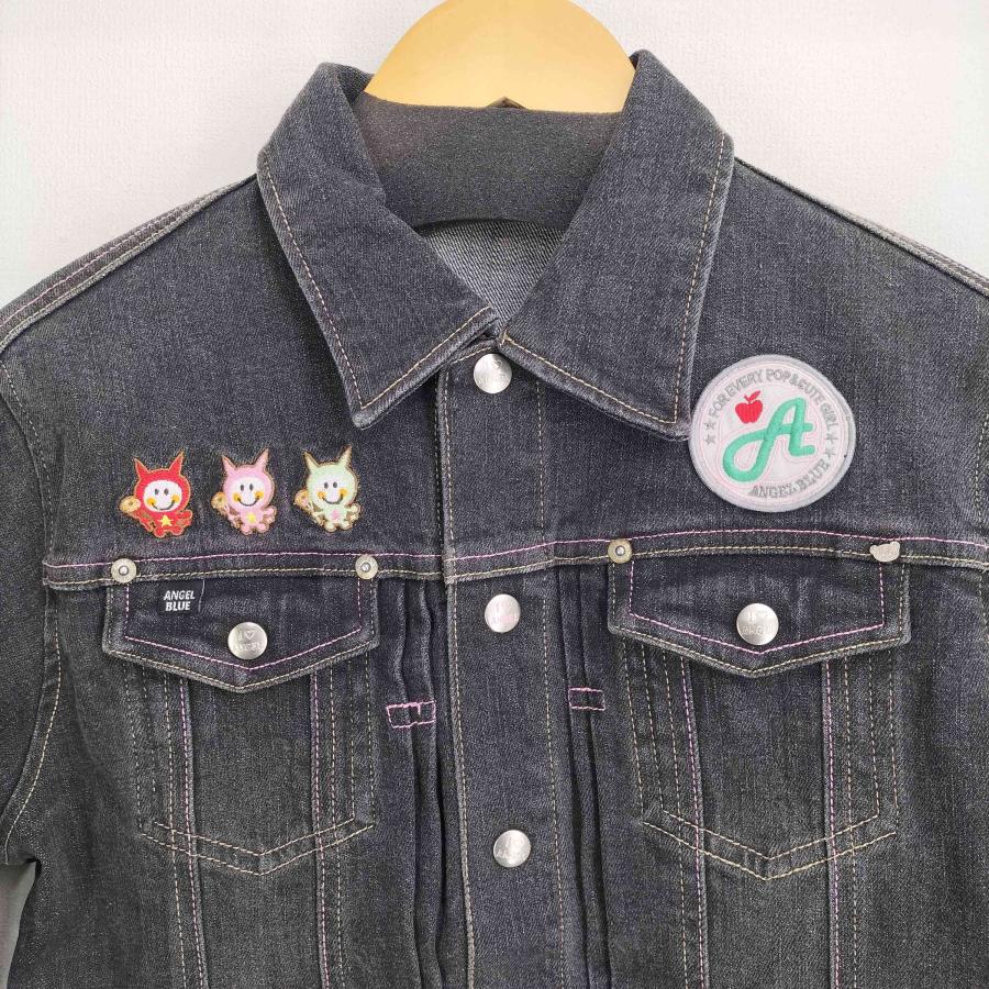 ANGEL BLUE（エンジェルブルー） ワッペン刺繍デニムトラッカー