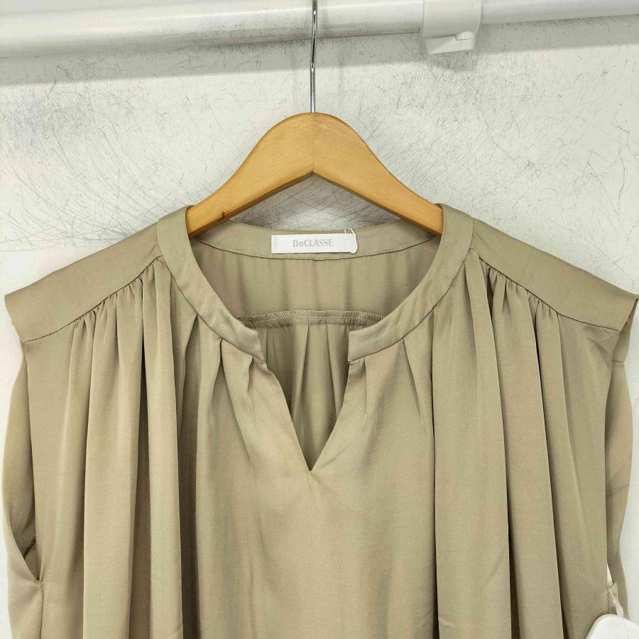 ドゥクラッセ（DoCLASSE） 25ss グロスギャザー ベルトワンピース