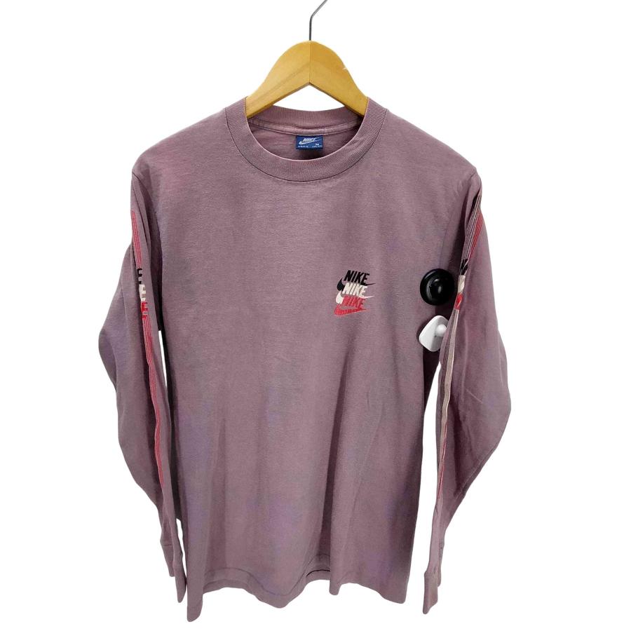 NIKE（ナイキ） 80S 紺タグ ロゴ3連 プリント L/S Tシャツ