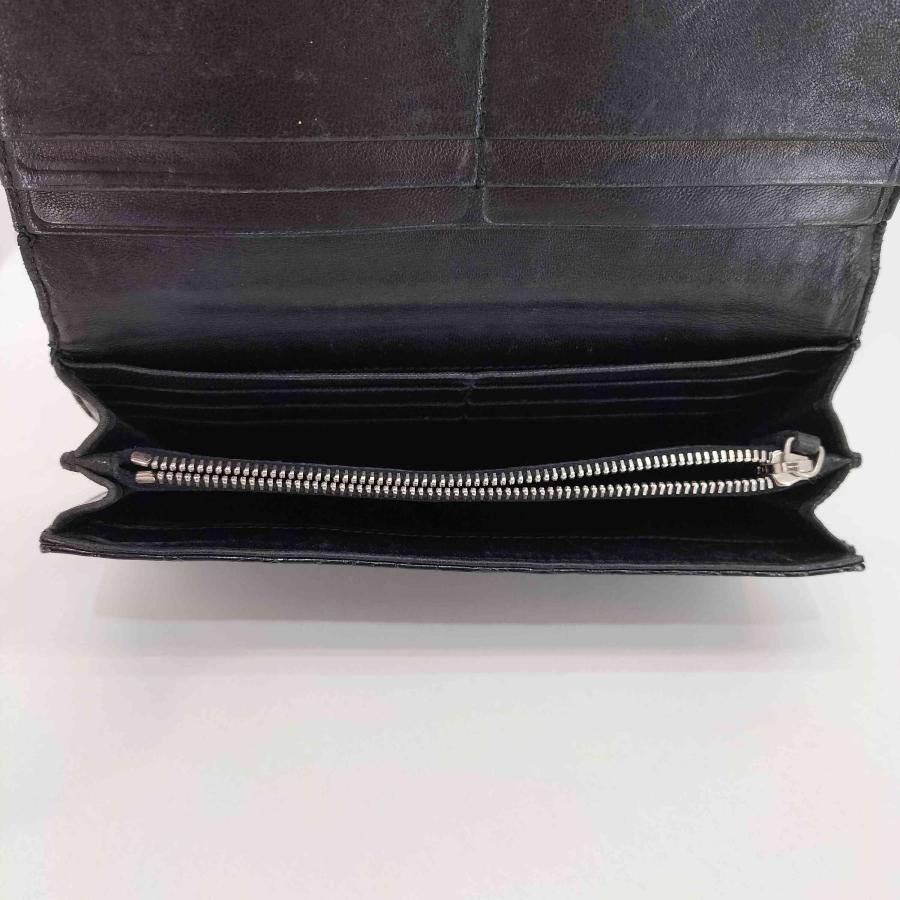 新品プラダ PRADA 49万↑ ロゴ刻印 シャインクロコダイルレザー 長財布 PRADA（プラダ） クロコ レザー ロゴ刻印 二つ折り 長財布 レディース