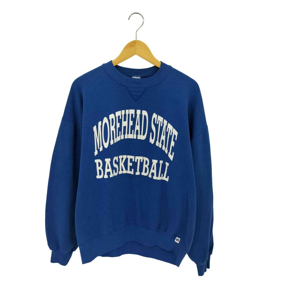 【神サイズ】90sラッセルアスレチック USA製 XL RUSSELL 90s RUSSELL ATHLETIC ロゴスウェット オレンジ ラッセルアスレチック