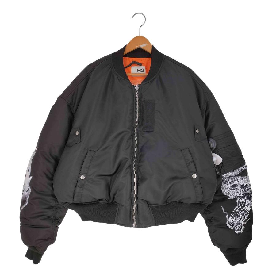 H&M H＆M(エイチアンドエム) H2 リバーシブルフライトジャケット 