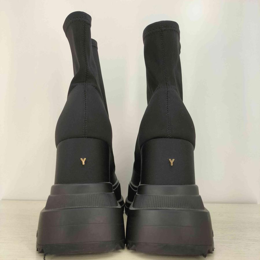 【yello】 BLACK DOUBLE SNEAKER SHORT BOOTS yellaw YELLO(イエロー) DOUBLE SNEAKER SHORT BOOTS レディース JPN
