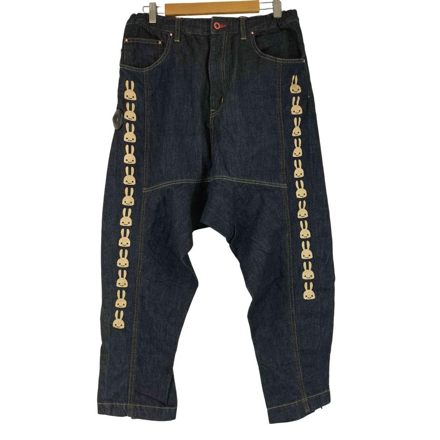【美品】【特注一点物】デニムサルエルパンツ 古着ビンテージ韓国y2kグランジ CUNE（キューン） 25周年 魔人 サルエルデニムパンツ メンズ JPN：M