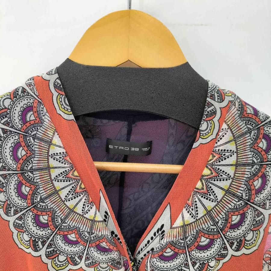 ETRO（エトロ） イタリア製 総柄 ギャザー シアー ワンピース 