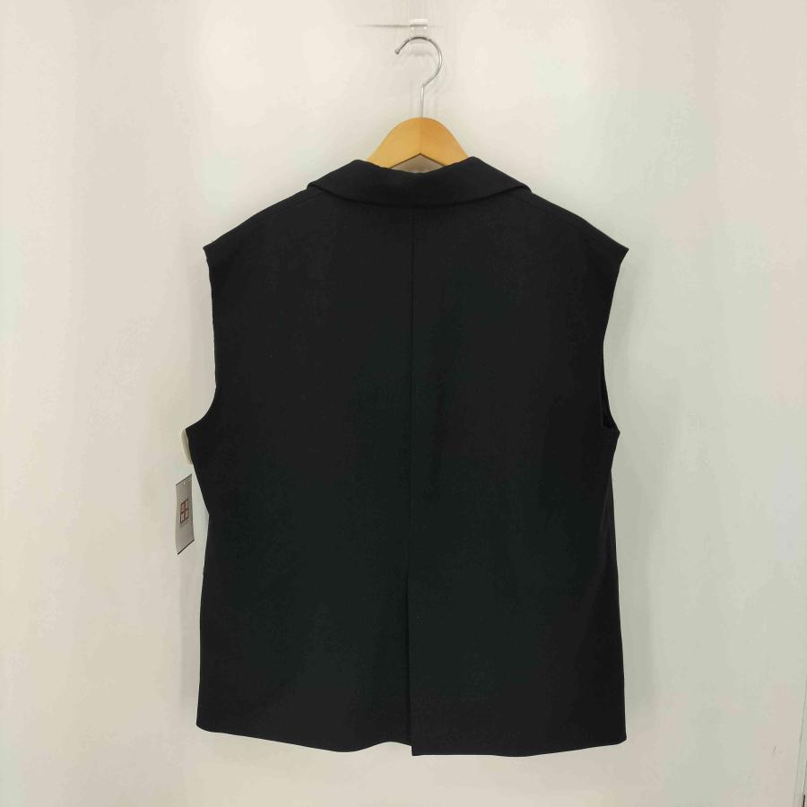 ZARAブラックノースリーブベスト希少サイズXL ZARA（ザラ） ノースリーブ メンズライク ベスト レディース M 中古