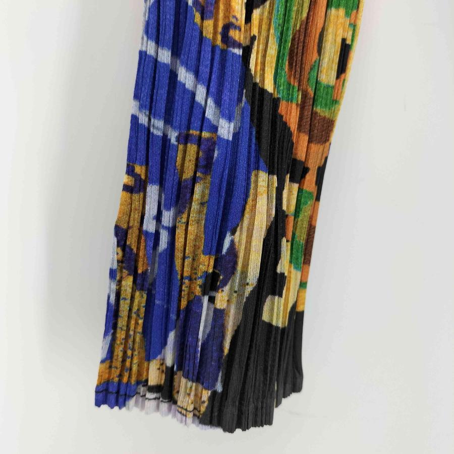 美品 プリーツプリーズ イッセイミヤケ 総柄 トップス ヴィンテージ PLEATS PLEASE ISSEY MIYAKE MIYAKE(プリーツプリーズイッセイミヤケ