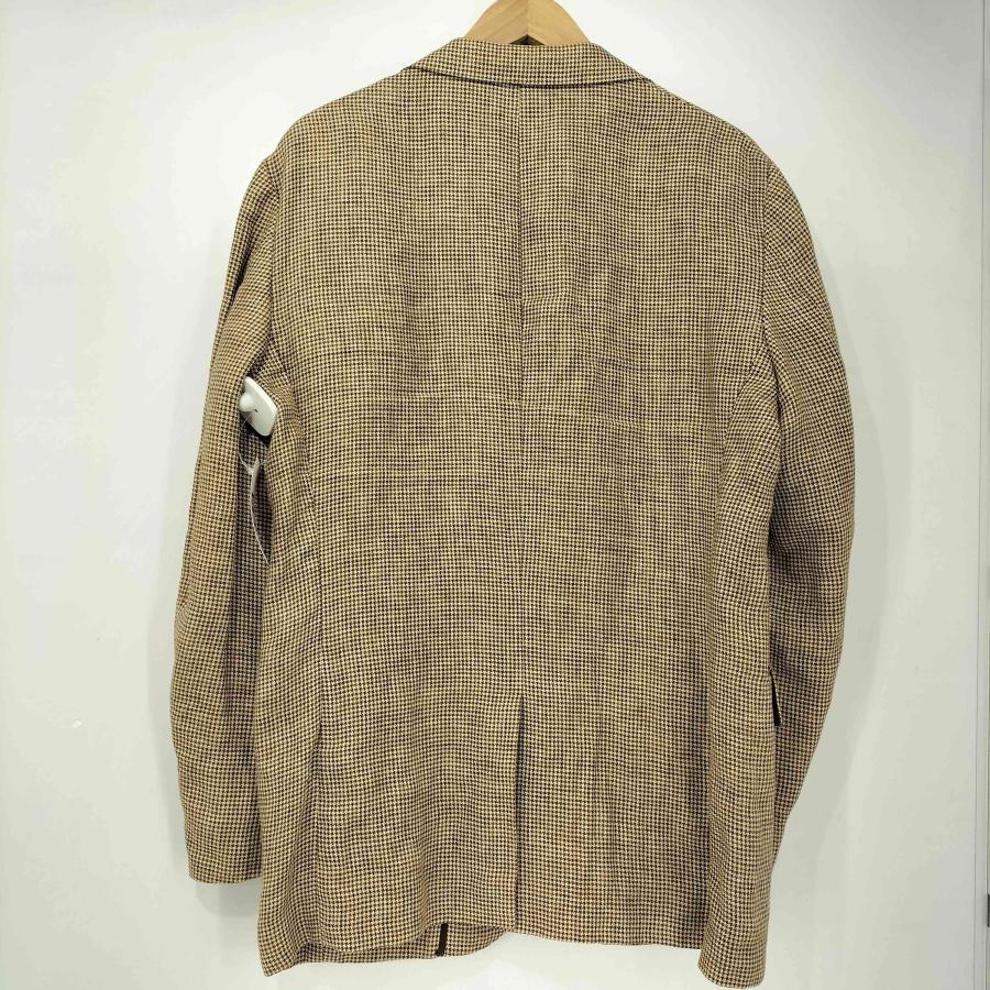 Harrods（ハロッズ） 背抜き リネン100 千鳥格子 2B テーラード 