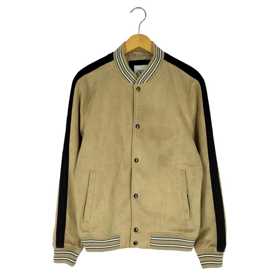 ZARA（ザラ） スエード スナップボタン リブライン スタジャン メンズ 