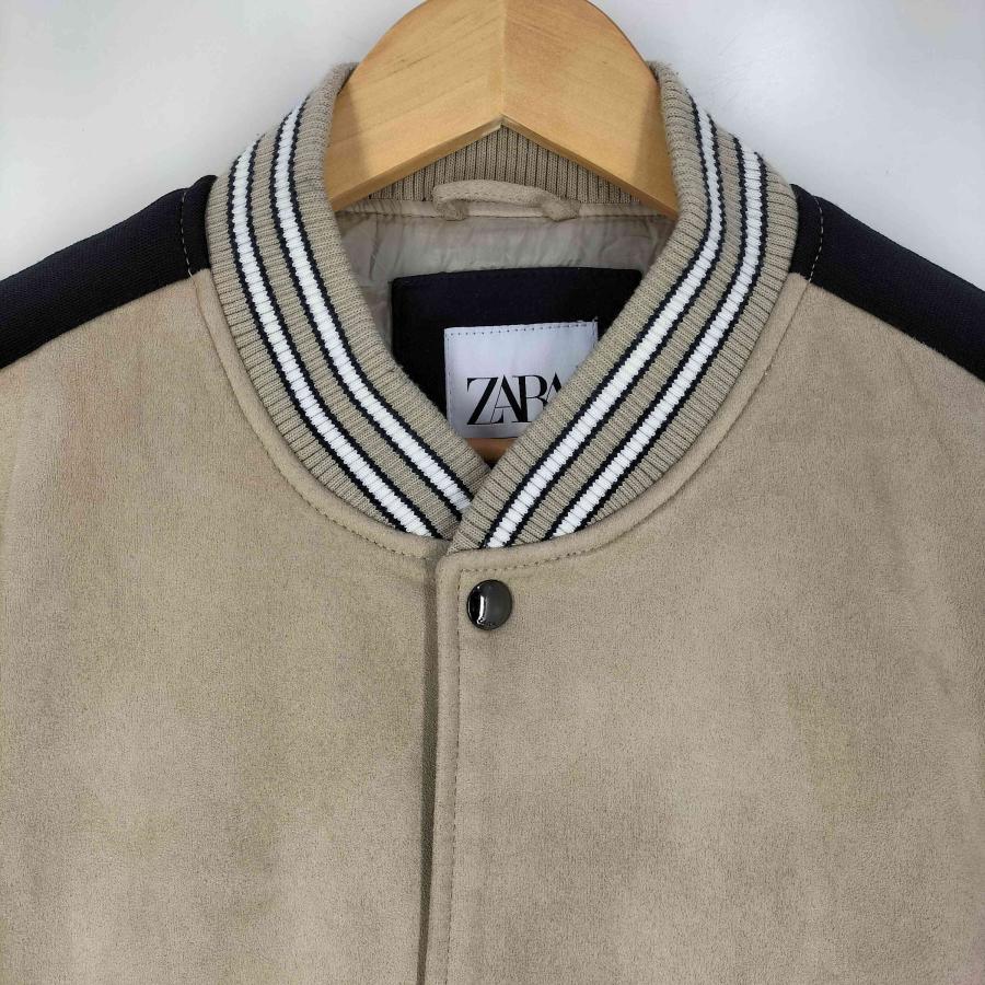 ZARA（ザラ） スエード スナップボタン リブライン スタジャン メンズ 