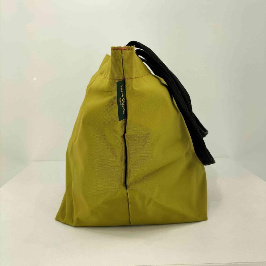 最終値下げ！Hervé Chapelier イエローシルク カシミアパシュミナ Herve Chapelier（エルベシャプリエ） ナイロン 舟型 トートバッグ