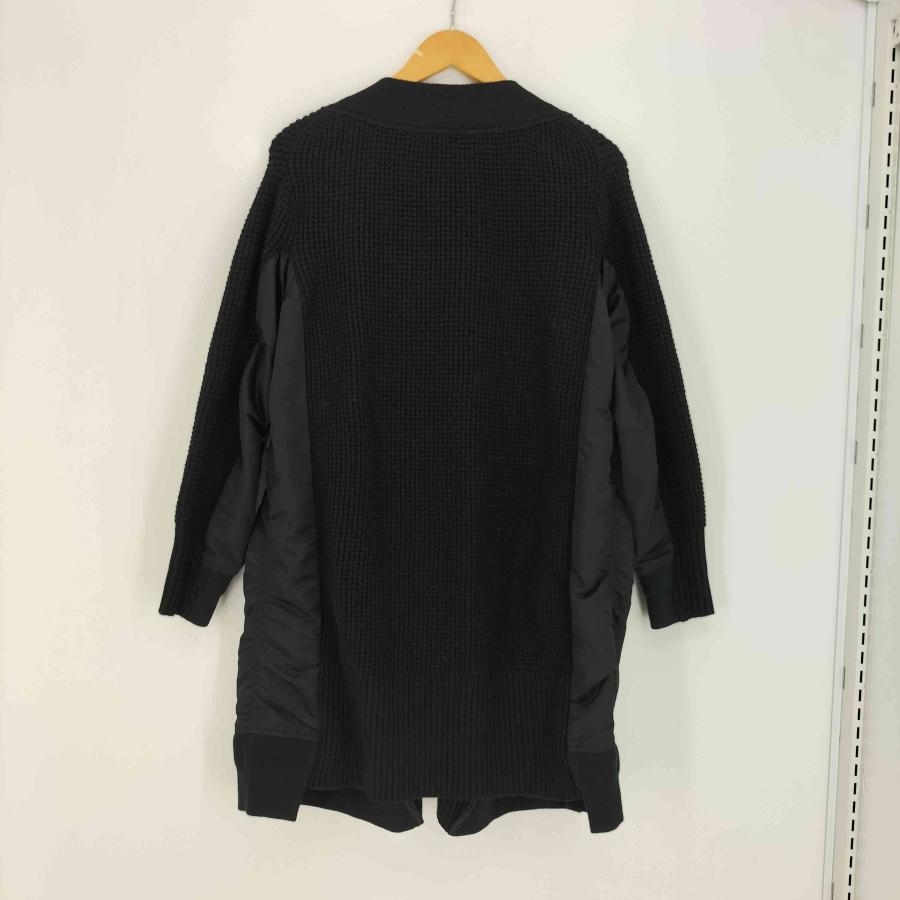 sacai（サカイ） MA-1 ドッキング ナイロン切替 ジップアップニット