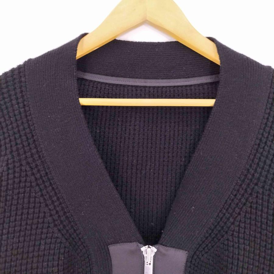 sacai（サカイ） MA-1 ドッキング ナイロン切替 ジップアップニット