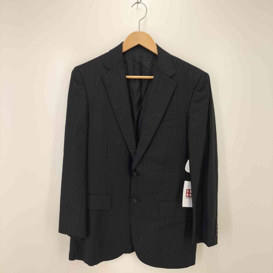 BURBERRY LONDON(バーバリーロンドン) ストライプ ウール 2Bテーラードジャケット スーツ 中古 古着 1005_1